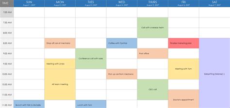 How to Create a Schedule in Excel Smartsheet