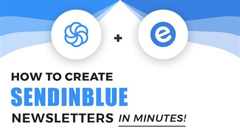 How to Create a SendinBlue Email Newsletter in Minutes elink.io YouTube