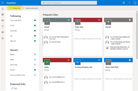 How to Create a SharePoint Site StepbyStep Guide SharePoint Diary