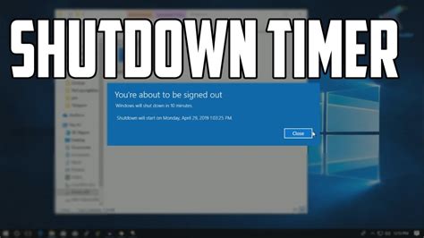 How to Create a Shutdown Timer in Windows 10