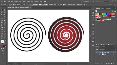 How to Create a Simple Spiral in Adobe Illustrator YouTube