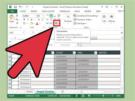 How to Create a Timeline in Excel