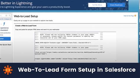 How to Create a WebToLead Form in Salesforce YouTube