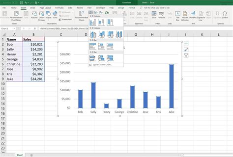 How to Create an 8 Column Chart in Excel