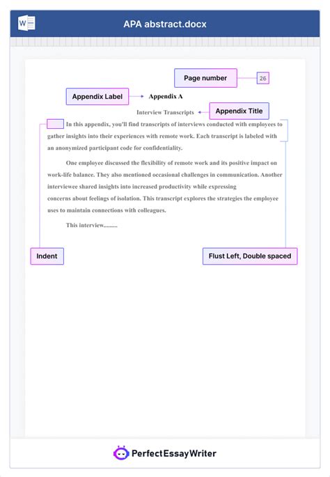 How to Create an Appendix Using APA Formatting YouTube