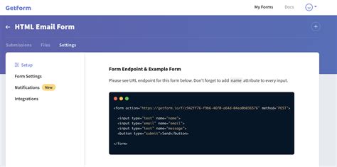 How to Create an HTML Form That Sends You an Email Getform