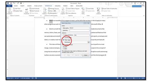 How to Create an Index in Microsoft Word 2013 Inc.