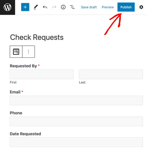 How to Create an Online Check Request Form in WordPress
