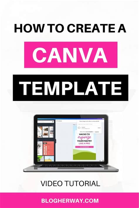 How to Create and Share a Canva Template Blog Her Way