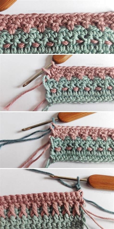How to Crochet Alpine Stitch Free Tutorial and Inspiration Crochetpedia