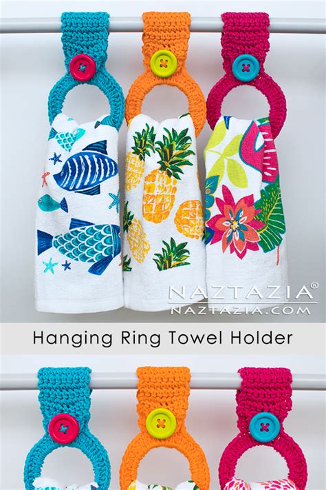 How to Crochet a Hanging Ring Towel Holder