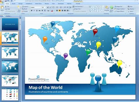 How to Customize World Map in PowerPoint YouTube