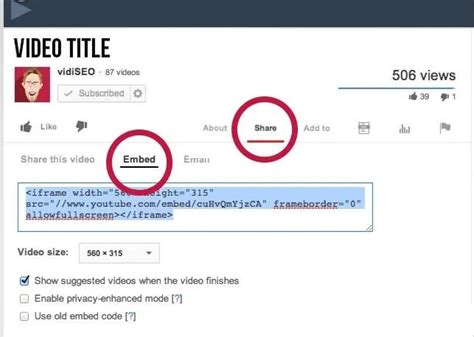 How to Customize an Embedded YouTube Video
