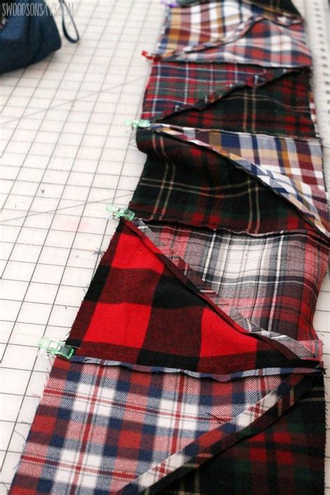 How to Cut Flannel Shirts for Quilting - YouTube