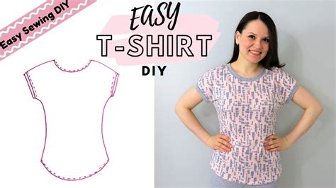 How to DIY a Tshirt without a pattern! EASY pattern drafting + sewing