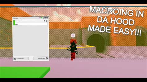 How to DOWNLOAD Macro Gamer For Roblox Da Hood Speed Glitch Roblox Da Hood YouTube