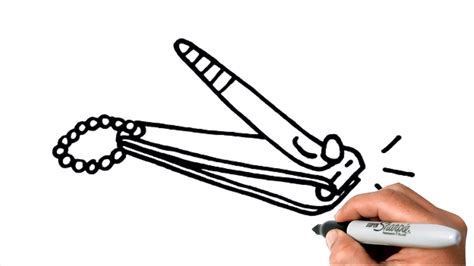 How to DRAW A NAIL CUTTER/CLIPPER EASY Step by Step YouTube