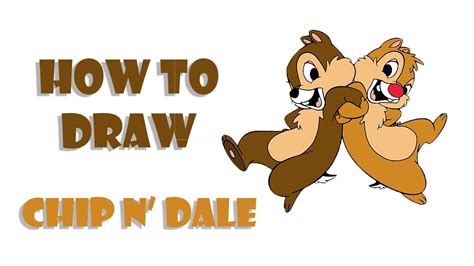 How to DRAW CHIP from Chip and Dale Easy Step by Step YouTube