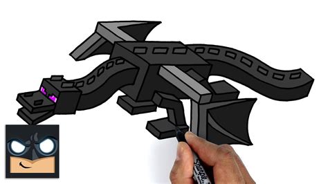 How to DRAW ENDER DRAGON MINECRAFT YouTube