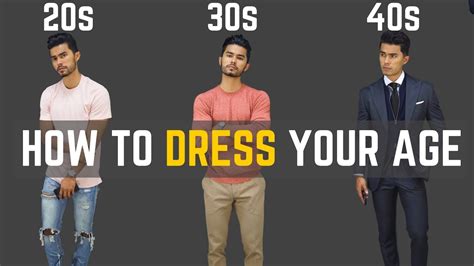 How to DRESS YOUR AGE for Men (20s, 30s, 40s