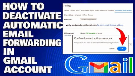 How to Deactivate Automatic Email Forwarding in Gmail