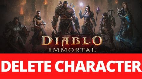 How to Delete Character in Diablo Immortal? - YouTube