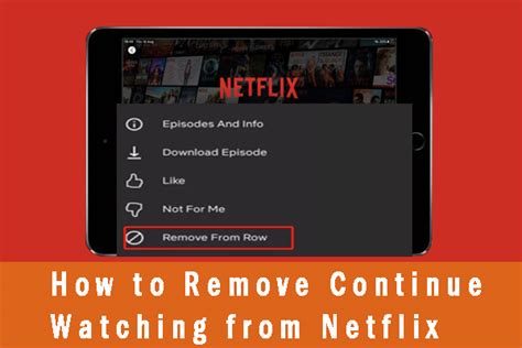 How to Delete Continue Watching On Netflix