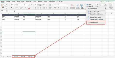 How to Delete Sheet in Excel Delete a Worksheet in Microsoft Excel