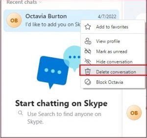 How to Delete Skype Conversations