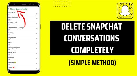 How to Delete Snapchat Conversation Completely Delete Snapchat