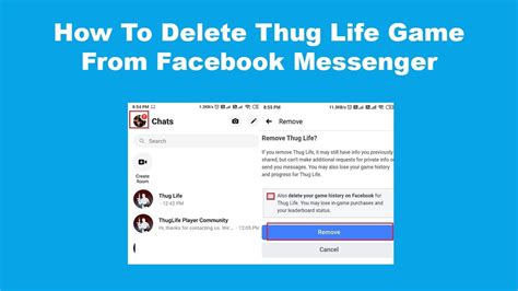 How to Delete Thug Life Game from Facebook Messenger LaptrinhX