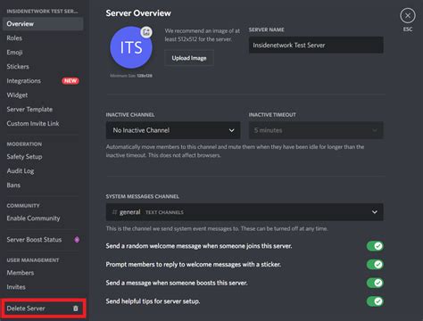 How to Delete a Discord Server