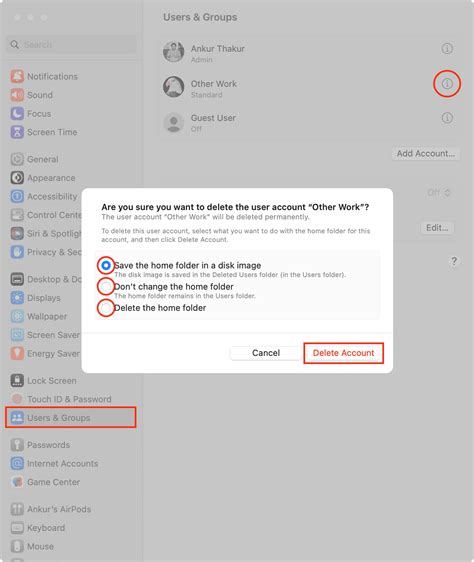 How to Delete a User on Mac