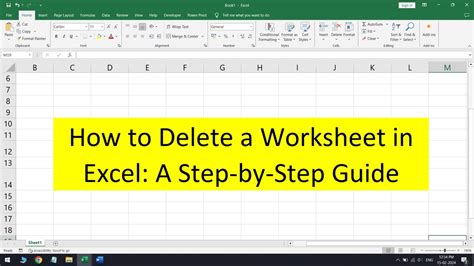 How to Delete a Worksheet in Excel A StepbyStep Guide