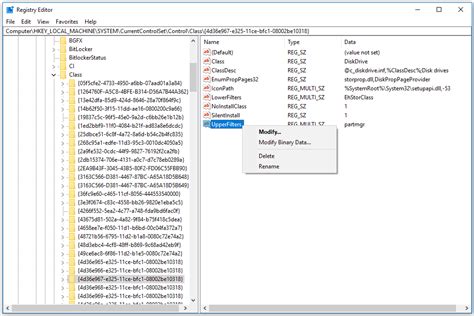 How to Delete the UpperFilters and LowerFilters Values