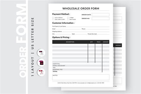 How to Design Wholesale Order Forms Wholesale Order Form Template