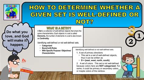 How to Determine a WellDefined Sets and Not WellDefined Sets Module