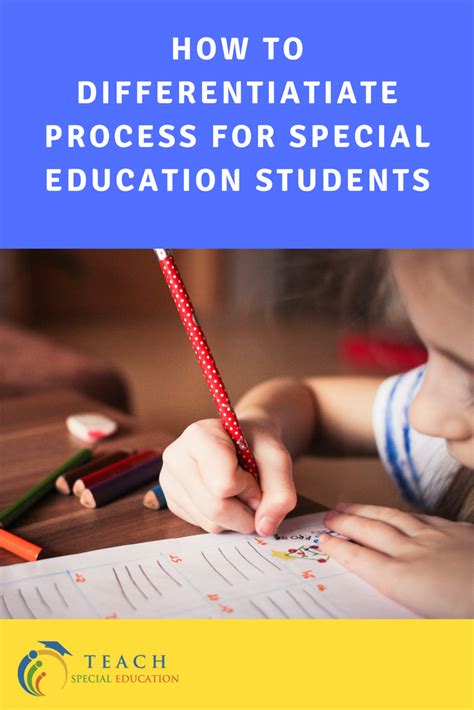 How to Differentiate Process Teach Special Education