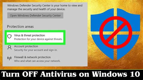 How to Disable Antivirus on Windows 10 PC (2024) - YouTube