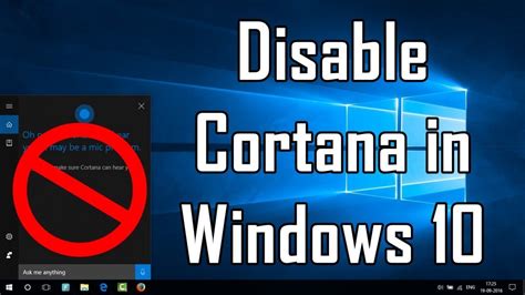 How to Disable Cortana in Windows 10