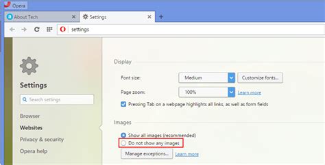 How to Disable Images in the Opera Web Browser