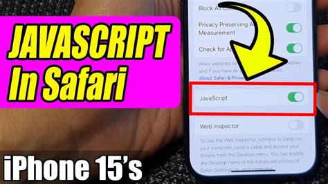 How to Disable JavaScript in Safari for iPhone