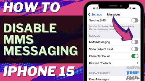 How to Disable MMS Messaging on an iPhone