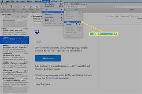 How to Display Messages in a Larger Font in Apple Mail
