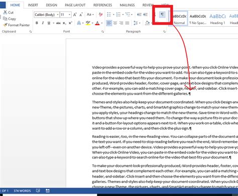 How to Display NonPrinting Characters in Word