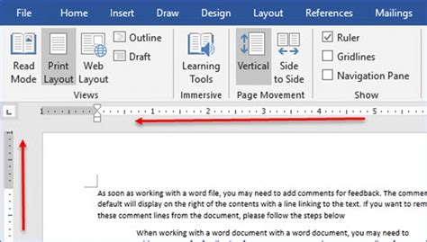 How to Display or Hide the Ruler in Word ExcelNotes