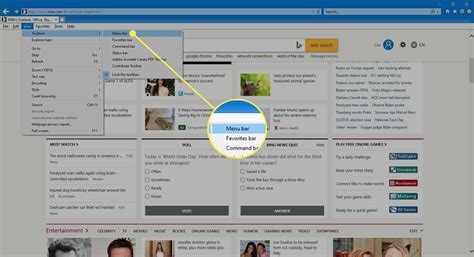 How to Display the Menu Bar in Internet Explorer