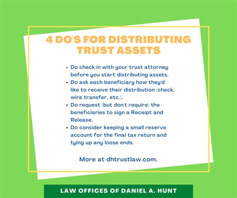 How to Distribute Trust Assets Law Offices of Daniel A. Hunt