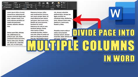 How to Divide a Page into Multiple Columns in MS Word
