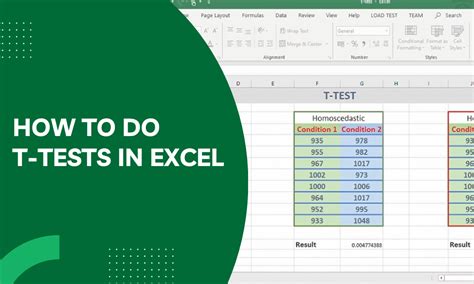 How to Do a T Test in Excel